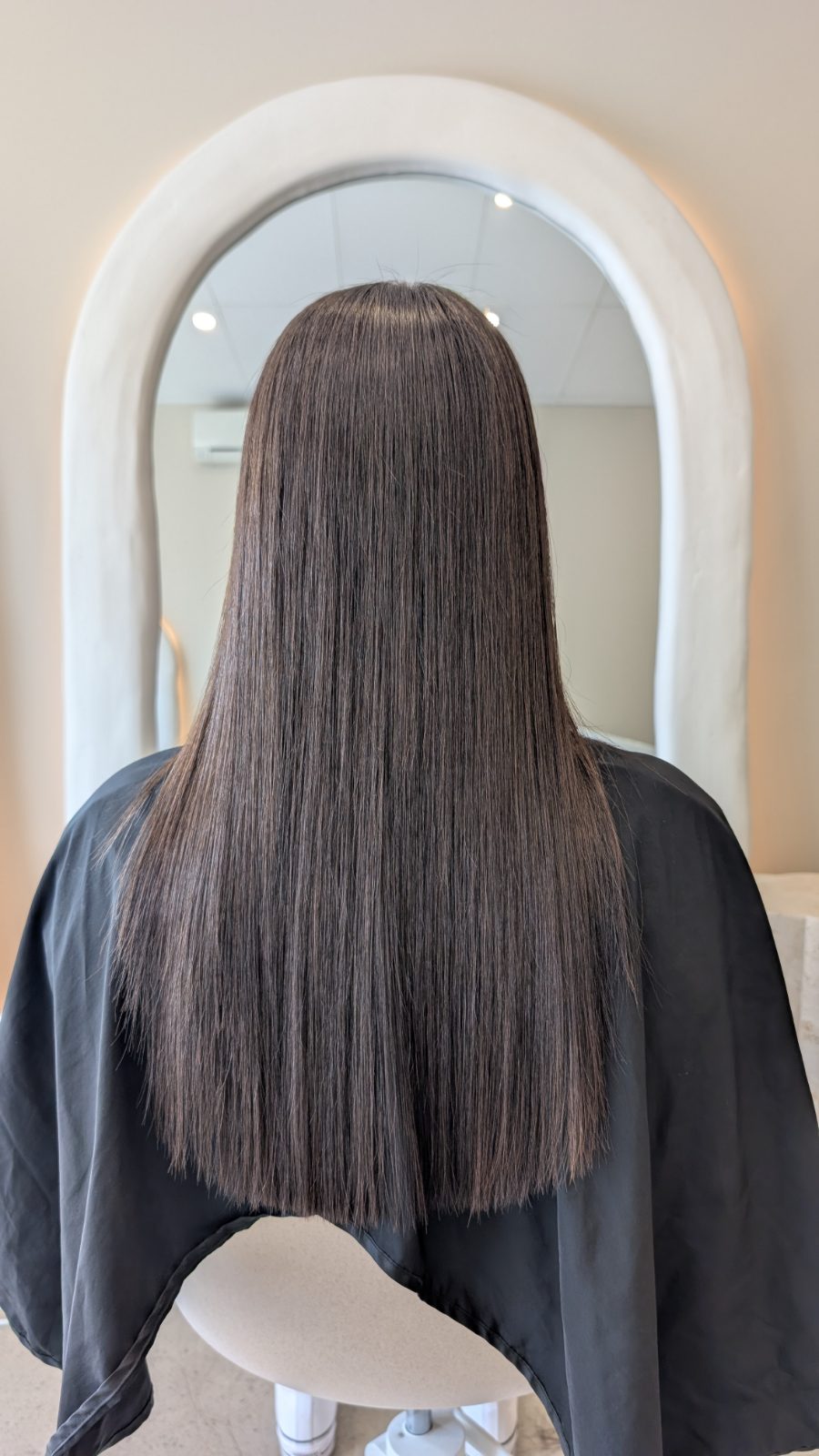 The same hair after nanoplasty