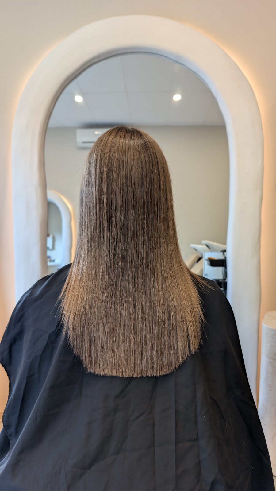 The same hair after nanoplasty