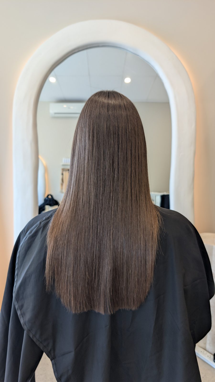 The same hair after nanoplasty
