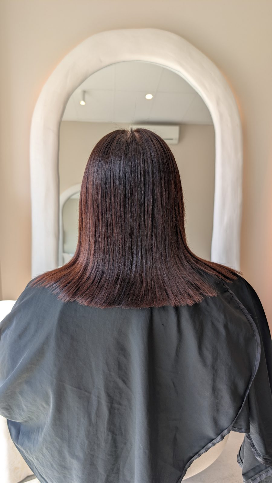 The same hair after nanoplasty