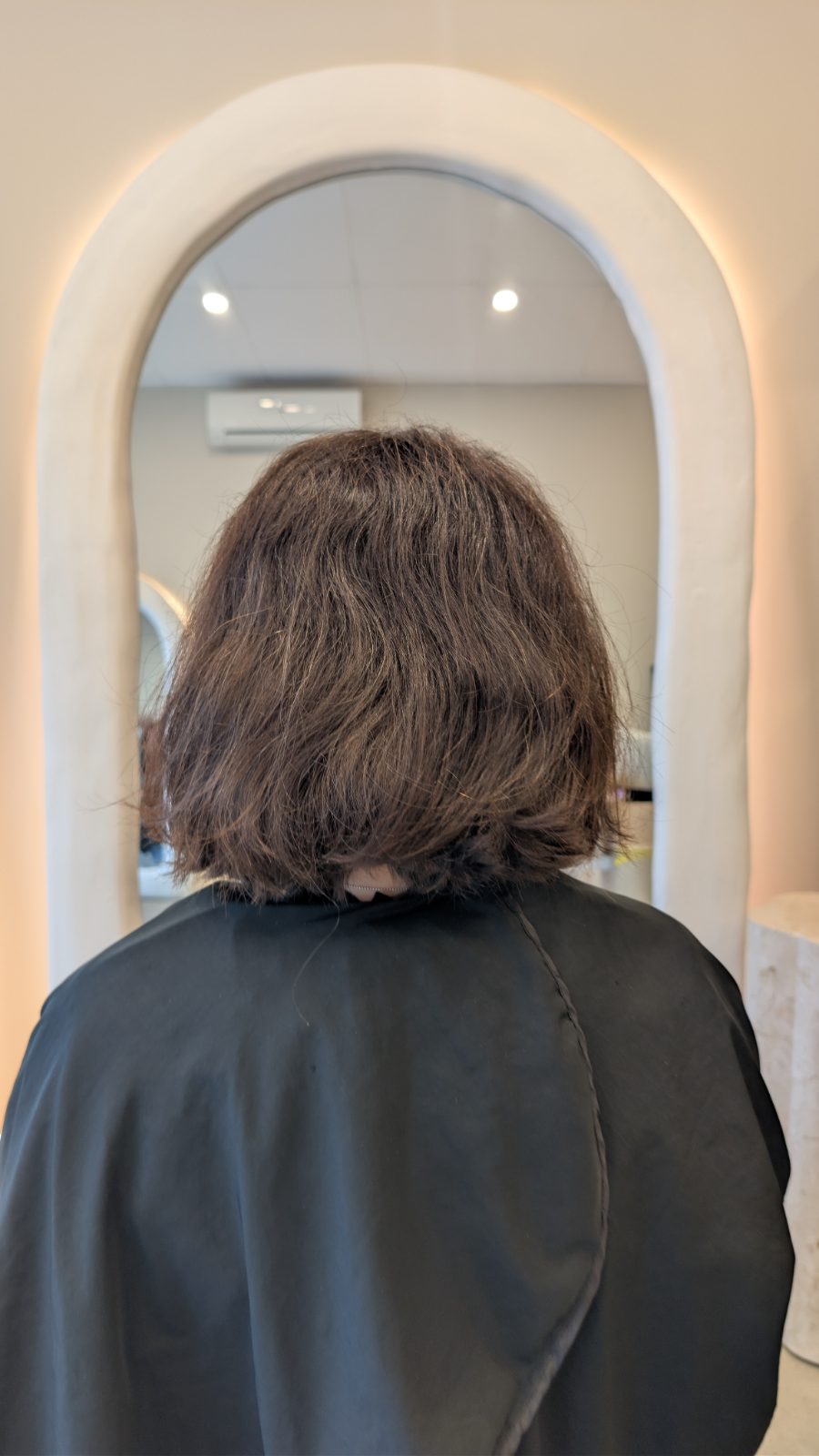 Hair before nanoplasty