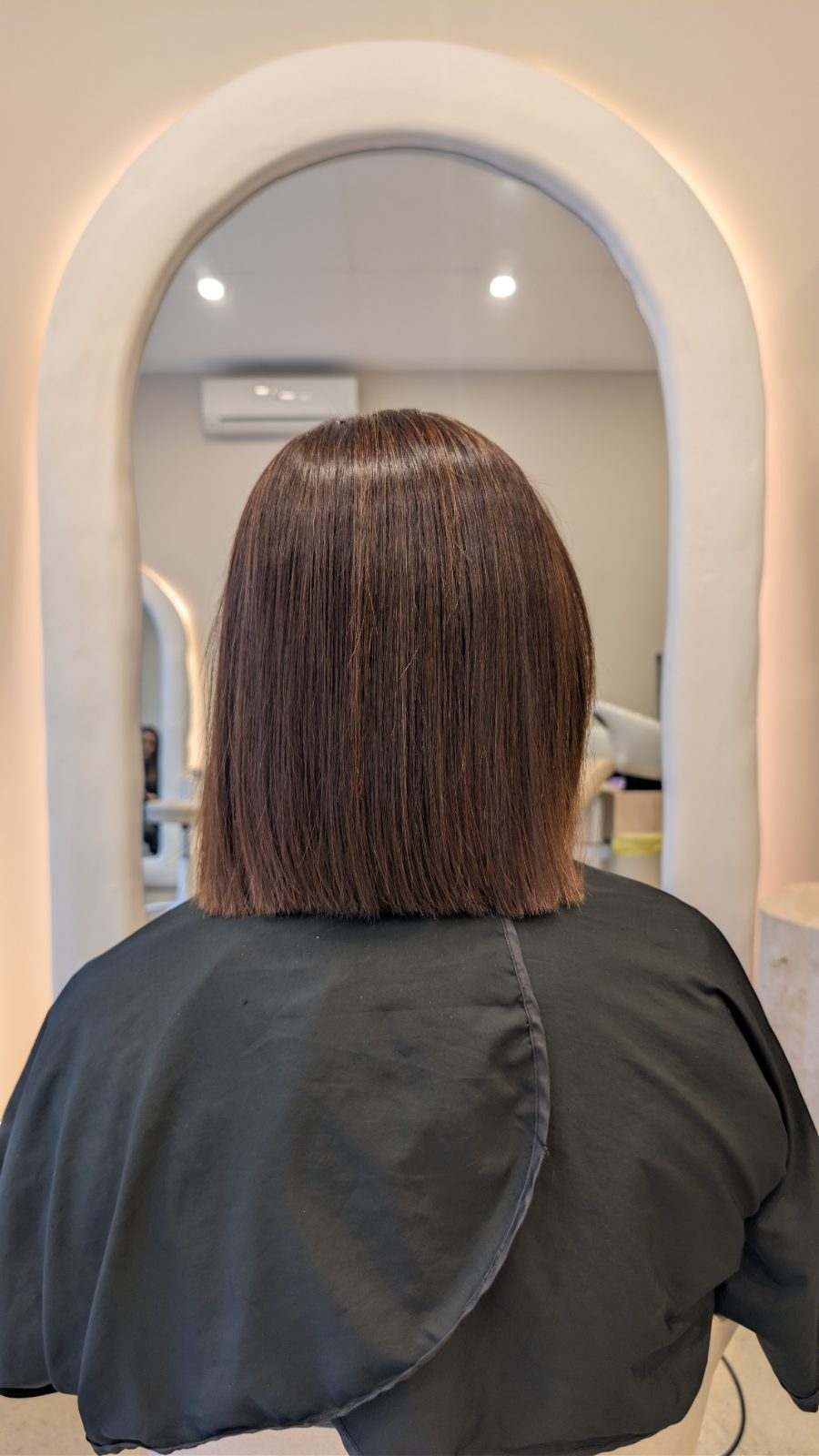 The same hair after nanoplasty