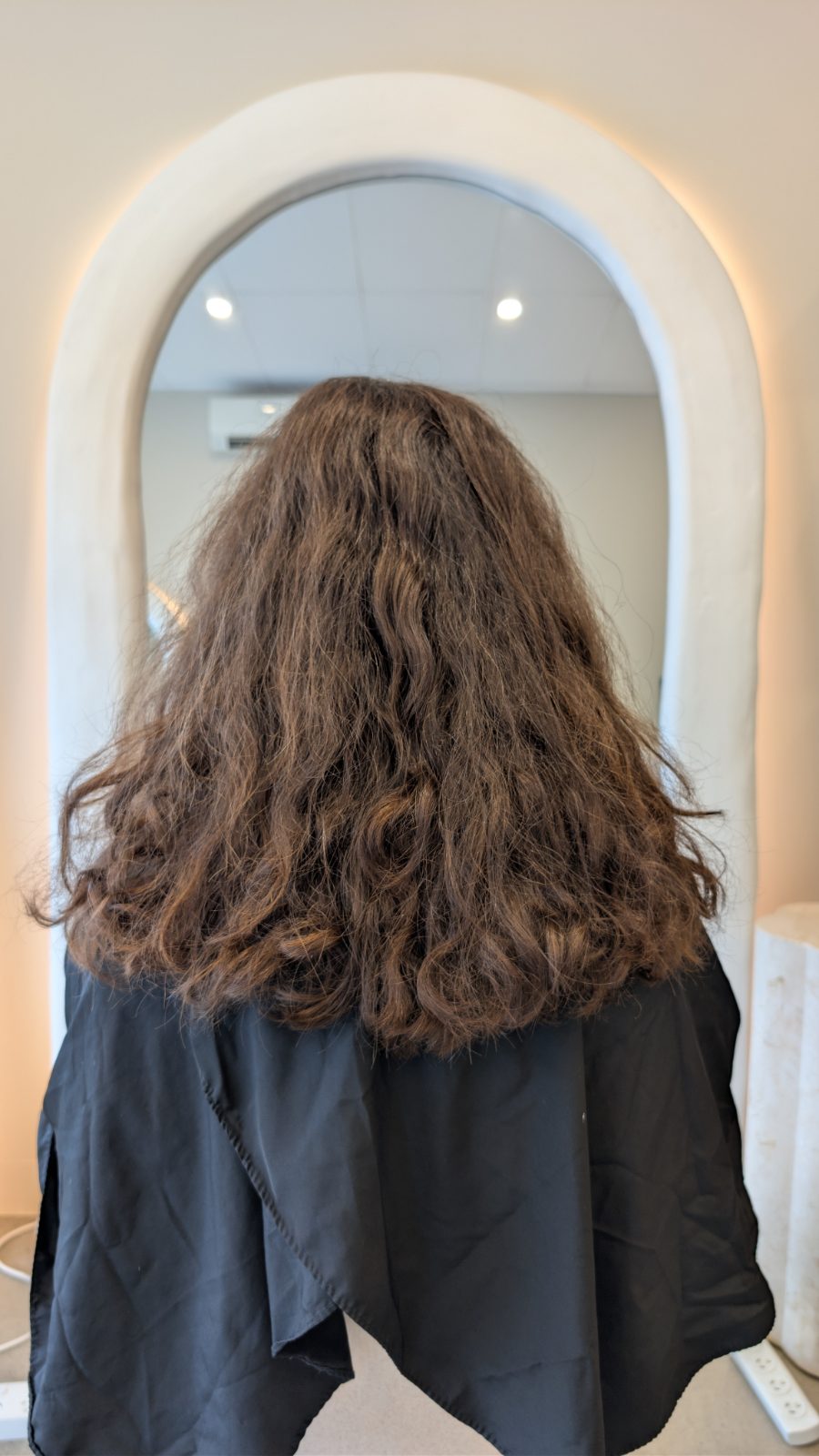 Hair before nanoplasty