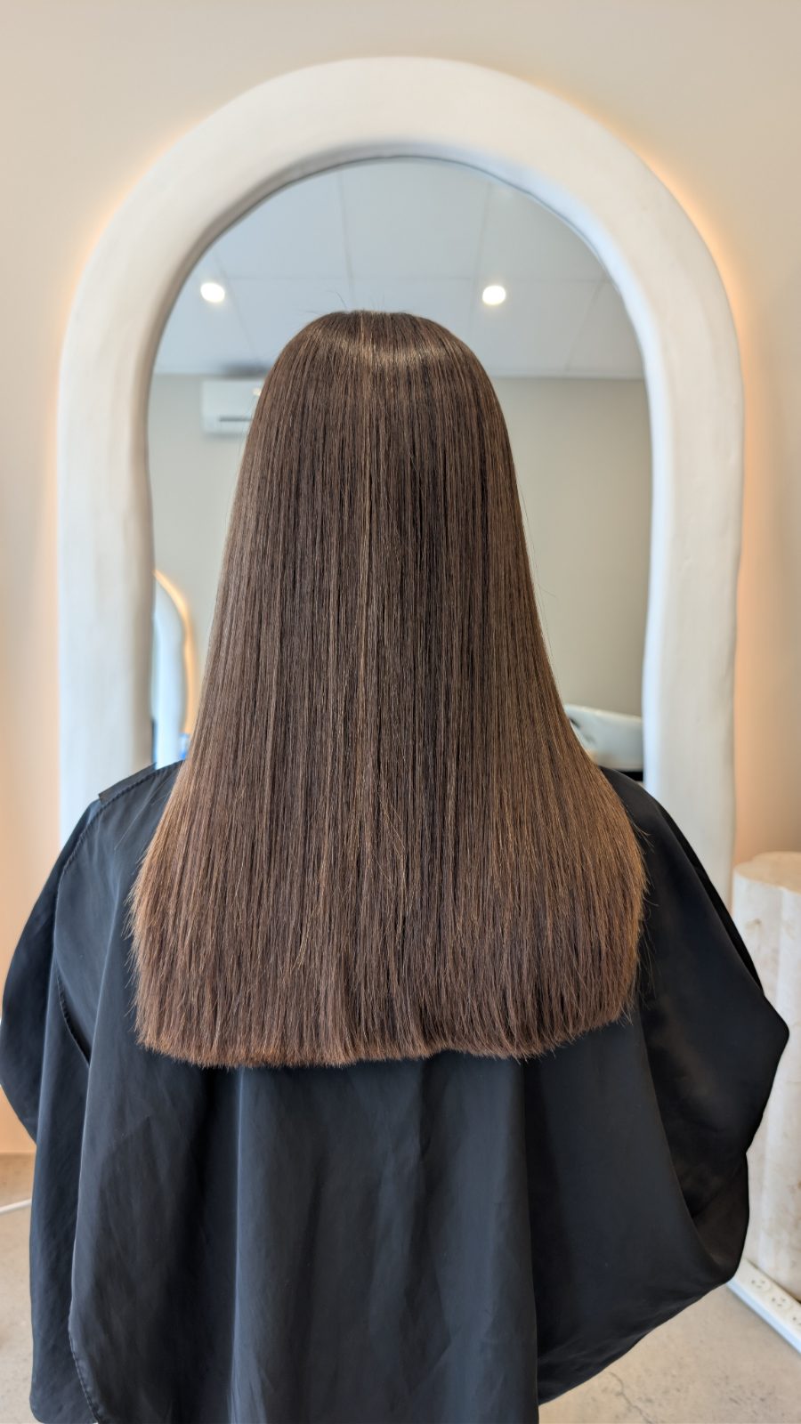 The same hair after nanoplasty