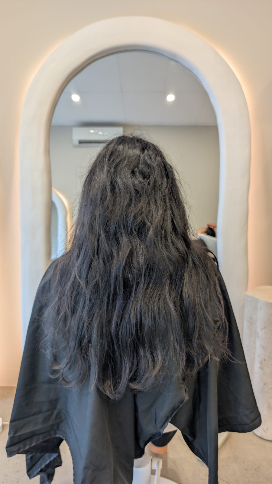 Hair before nanoplasty