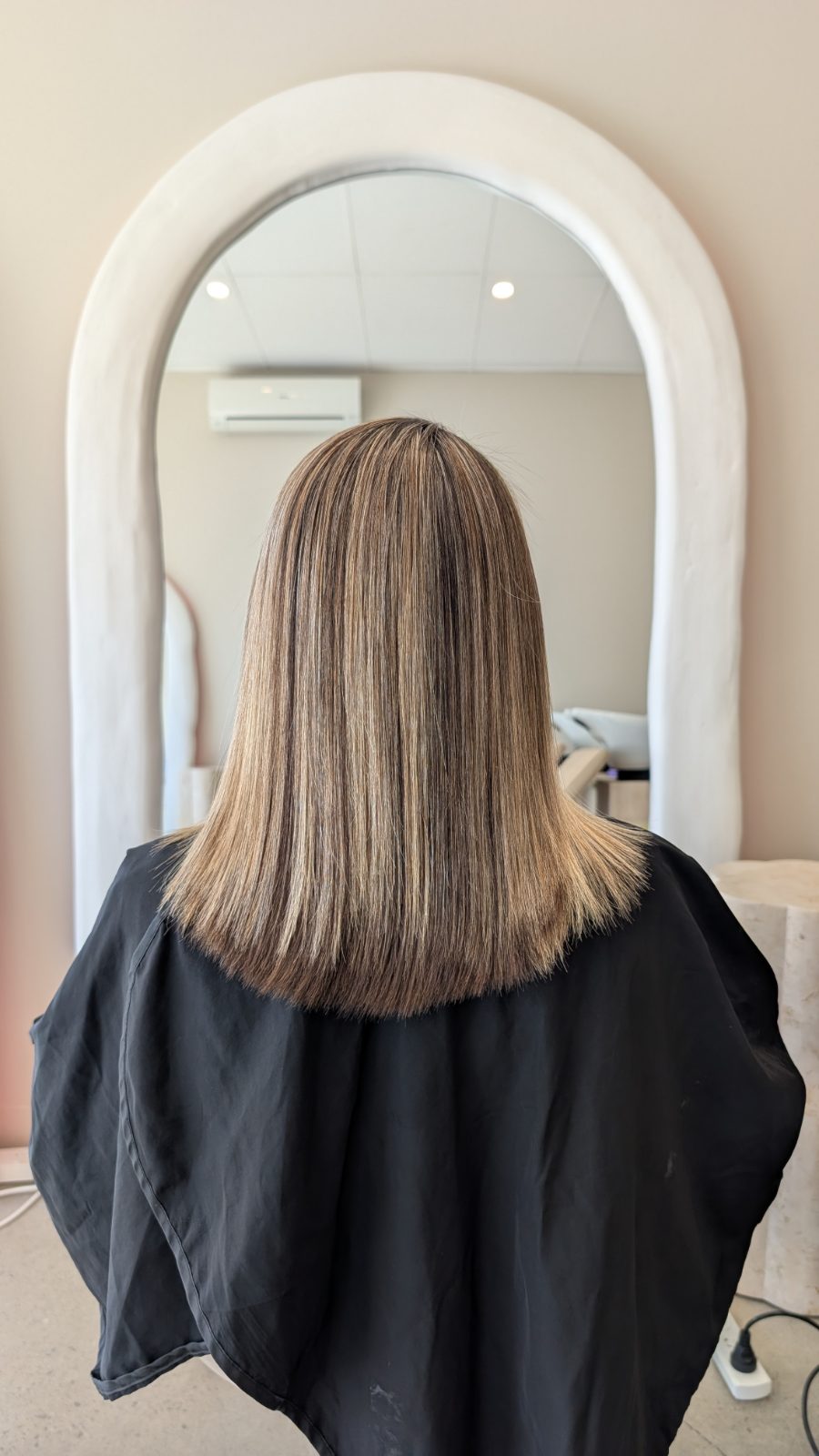 The same hair after nanoplasty