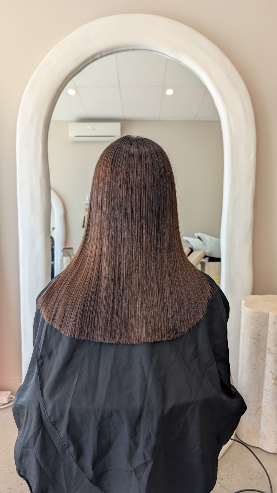 The same hair after nanoplasty